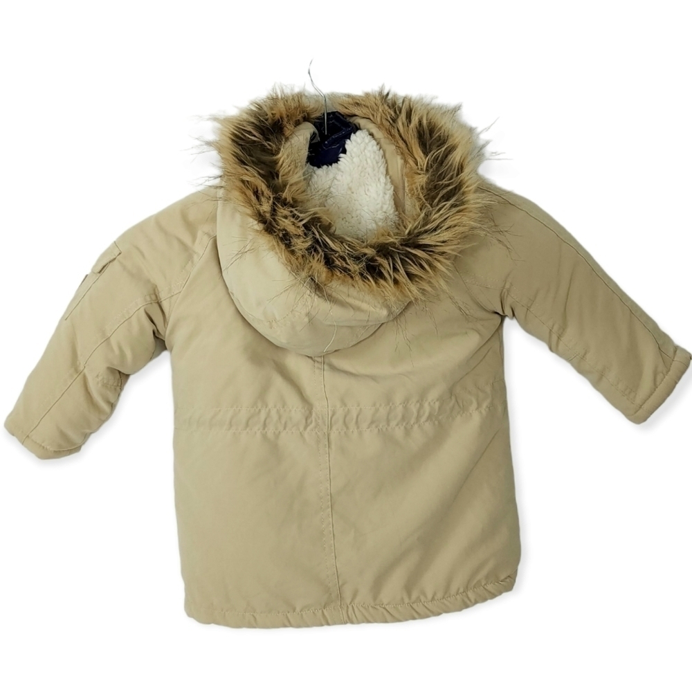 Hippototamus removable lining faux fur trimmedbhooded coat size 2t - Picture 2 of 11